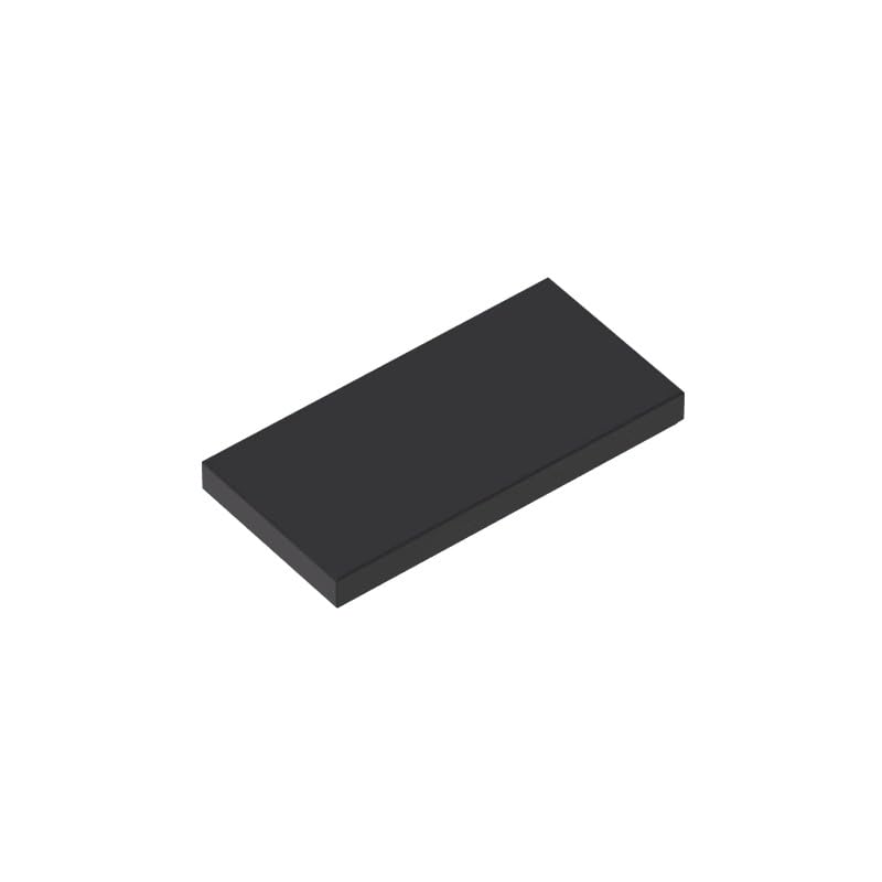 XYEIUGO Gobricks 87079 Foundation Plate Tile 2x4 with Groove 50 Pieces GDS-614 Building Blocks Color:Black