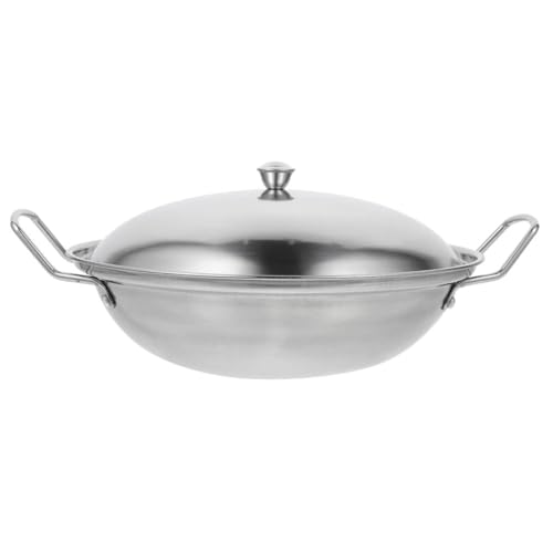 Tapa para Wok de acero inoxidable gruesa y antiadherente miniatura 1