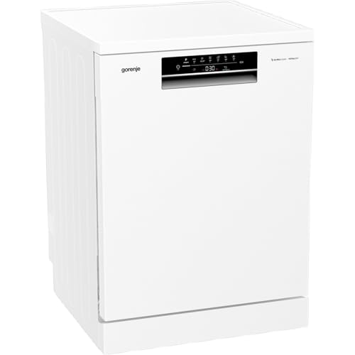 Gorenje GS643C90W Lavavajillas/Independiente/60 ancho/16 mesas/6 programas/TotalDry/Total AquaStop/MultiClack/FlexUse/Intensivo/Cristal de cristal/eficiencia energética: C/Dimensiones (alto x ancho x