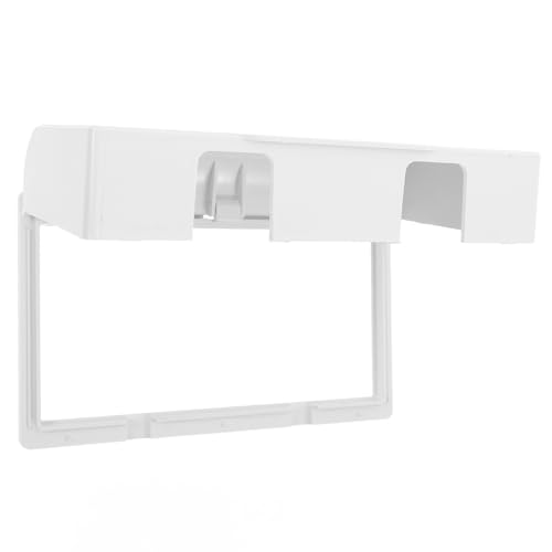 FOMIYES Tapa Adhesiva para Enchufes Eléctricos Exteriores Caja Protectora Doble Tipo 86 Color Blanco Resistente Lluvia Adecuado para Uso al Aire Libre