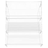 Housoutil Espositore Rialzato in Acrilico Trasparente a 3 Gradini 205X234X145 CM Scaffale ...