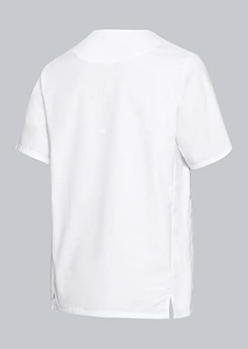 BP 1763-684-0021-XLn Unisex Überzieh-Kasack, Superleichter Stoff, 150,00 g/m² Stoffmischung mit Stretch, weiß, XLn – Bild 2