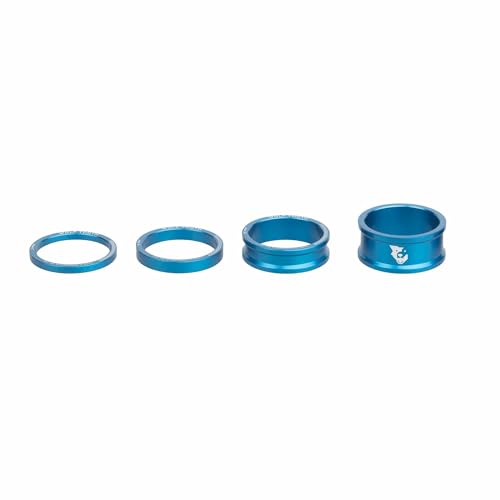 Wolf Tooth Precision Anodized Headset Spacers (Blue, 3, 5, 10, & 15mm)