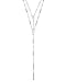 Kendra Scott Adelia Y Necklace for Women, Dainty Fashion Jewelry, Bright Silver-Plated