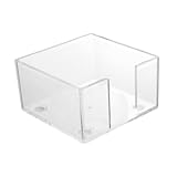 Milageto Acrylic Sticky Notes Holder Self Sticky Notepad Holder Nonslip Memo Dispenser for Students Family Stationery Sticks Pads Work