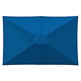 BenefitUSA 10'x6.5' Outdoor Patio Umbrella Replacement Canopy 6-Rib Parasol Top...