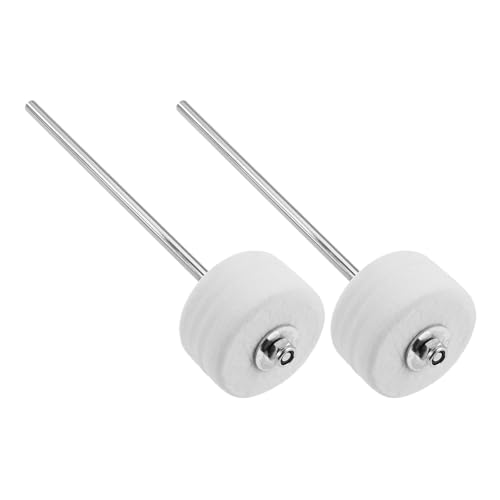 4 piezas baquetas de fieltro para bombo de 180mm miniatura 1