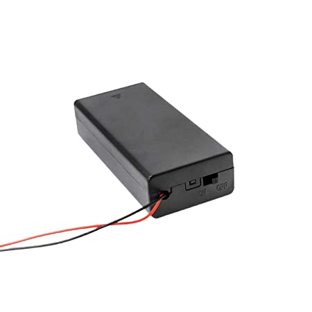 QBM Battery Holder for 2 Slots 18650 with Cover and On-Off Switch (Pack of 1)-image-44