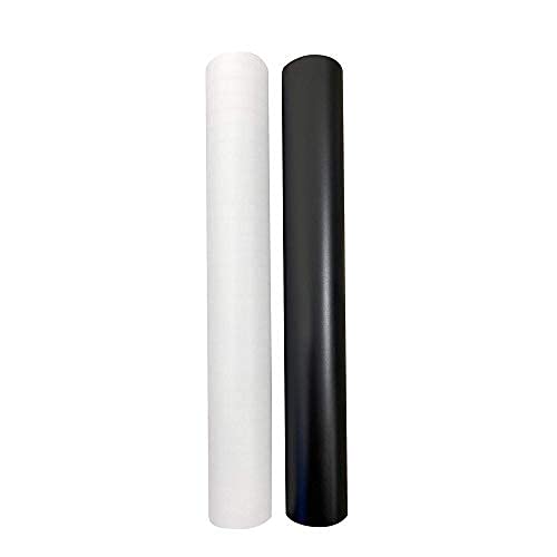 XVinyl Matte Black and White Permanent Adhesive Vinyl (Black and White