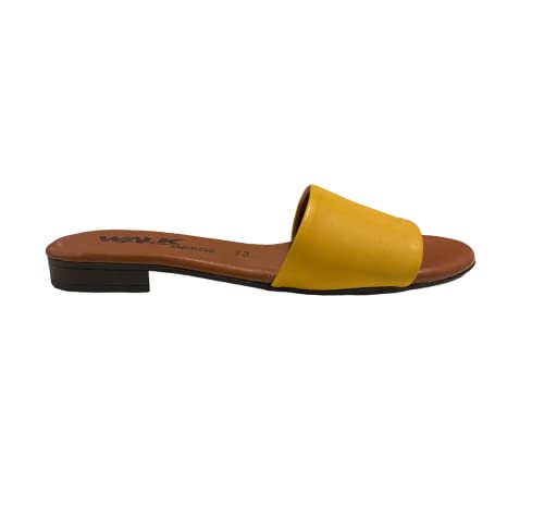 Chaussons bas pour femme Melluso 018880 cuir jaune 37 fini les pieds fatigués