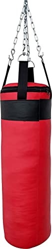 Prospo Punching Bag Srf (Red) 36 inch filled with Chain and Straight focus pad Boxing Gym Set, Boxing Kit, Boxing Set for Men, Boxing Kit for Men, Punching Bag Srf 36 inch filled with Chain and Straight focus pad (Red/Blue) - Image 6