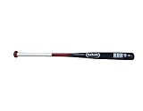 Slowpitch Softball Bat – Durable Bamboo Construction, 34-Inch / 30-Ounce Made by BamBooBat - Pinnacle Sports Equipment, Inc (Red Handle/Navy Barrel)