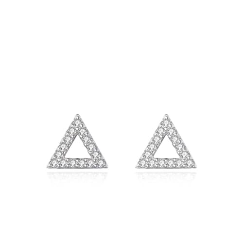 Boucle d'oreille argent 925 femme clou de créateur géométrique chic