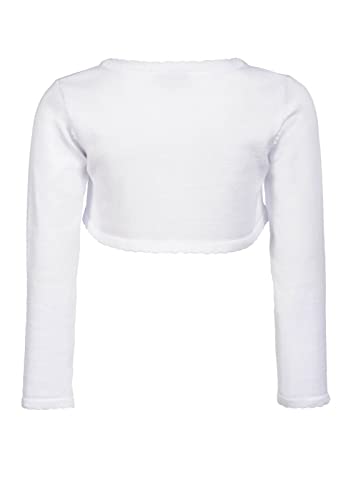 Happy Girls® Dziewczęce bolerko z dzianiny, biały, 128 cm