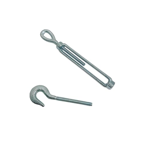 Prolinemax tensor galvanizado con gancho y ojal de 5/8'' x 6'' con capacidad de 2250 lbs, acero forjado miniatura 4