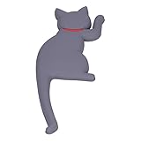 Jonlaki Lindos Imanes de Refrigerador en Forma de Gato con Gancho Doblado para Decoración de Cocina, Dormitorio y Oficina A06 (A05)