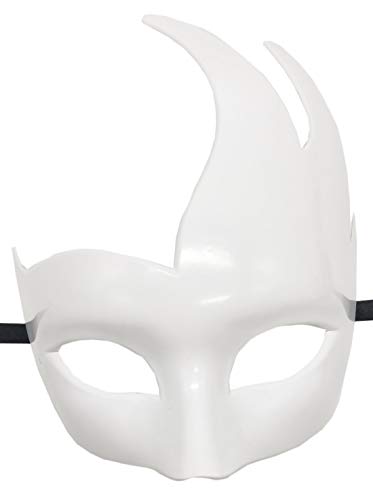 Coolwife Máscara de la Mascarada Veneciana para Hombre Diseño clásico Prom Mardi Gras Máscaras (Blanco)