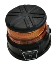 LEDWORK GYROPARE EXTRA PLAT RECHARGEABLE SANS FIL BASE MAGNETIQUE, avec ventouse, 3 types de clignotements, protection anti-choc, prise secteur et allume cigare 220V, IP65