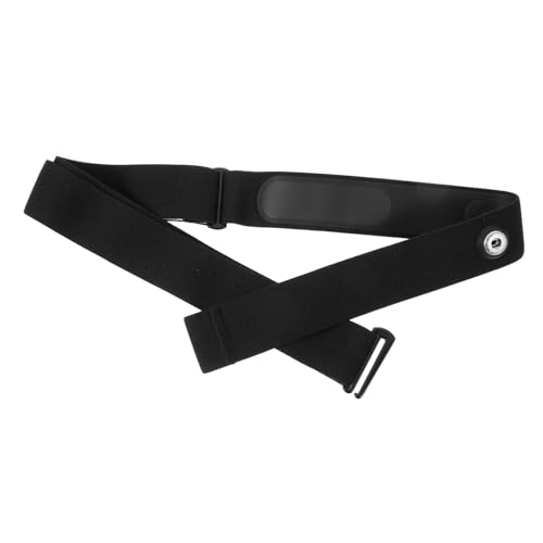 VALICLUD Correa de Pecho para Monitor de Frecuencia Cardíaca 1 Unidad Banda Elástica Ajustable de Nailon Negro Cómoda para Deportes Fitness y Ciclismo Uso Profesional