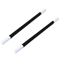 Storm&Lighthouse 2x Magic Wand Black and White Magician Wands 26.5cm Long Magic Spell Caster Party Bag Fillers Kids Toys Fancy Dress Accessories Book Day
