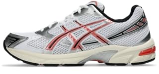 ASICS Unisex GEL-1130 SPORTSTYLE Shoes, 10.5, WHITE/DESERT RED3