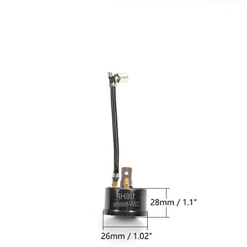Image of Refrigerator Thermal Overload Protector 1 /6(HP) 125W Compressor Replacement Part for Air conditioning Overload Compressor Temperature Controller Accessories