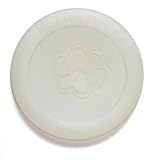 WEST PAW Zogoflex Zisc Dog Flying Disc, High Flying Aerodynamic Disc for Dogs Puppy – Lightweight, Floatable Disc for Fetch, Tug of War, Catch, Play – Doubles as Food/Water Bowl, Small 6.5', Glow