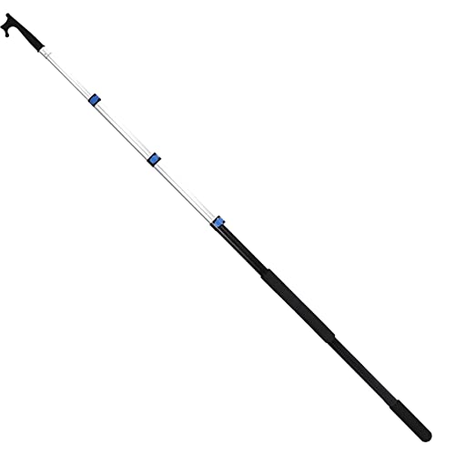 Playinyard Boat Hook Telescoping For Docking 12Ft, 4 Stage Aluminum Dock Poles, Lightweight Floating Boat Docking Pole Multipurpose #TOP2