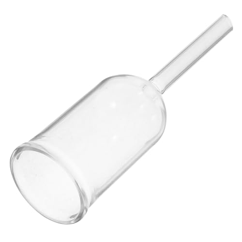SOLUSTRE Lab Filtration Funnel Round Bottom Glass Scientific Funnel for Students Teachers