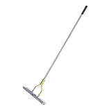Dethatcher Rasenrechen - Gartenrechen aus strapazierfähigem Metall, Gartenrechen für Terrasse,...