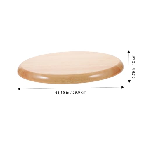 Asiento de madera para taburete Cabilock redondo y pulido de caucho resistente a impactos 4