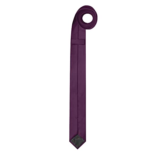 Image of Jacob Alexander Ultra Skinny 1.5 inch Men's Solid Necktie