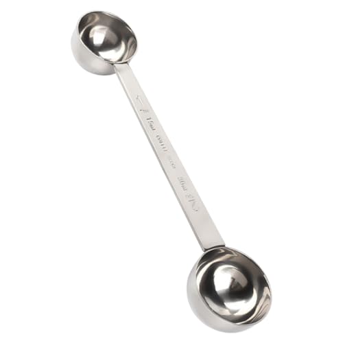 EPIGEIST Cuillère Doseuse en Acier Inoxydable à Deux Côtés Cuillère Mesurette Métal pour Café Épices Thé Outil de Mesure et Pratique