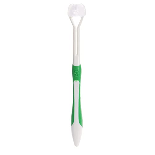1 spazzolino da denti a tre lati, con setole sensoriali per autismo, spazzolino da denti da viaggio per la cura completa dei denti e delle gengive, angolo abbastanza buono per pulire ogni dente,