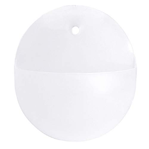 Koomiao Wandvase Plastik Blumentopf Hängend Pflanztopf zur Wandaufhängung Für Sukkulenten Pflanzen Blumentöpfe ,Wand /Balkon /Fenster deko (Transparent)
