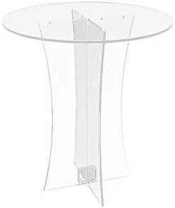 FixtureDisplays® Clear Plexiglass Lucite Acrylic Round Dining/Tradeshow Table, 28" Diameter x 31" Height 10033-1-NEW-NPF