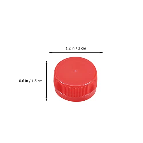 Image of Healifty 200pcs Colorful Plastic Drink Bottle Caps for Boys and Girls Projects Versatile Plastic Beverage Bottle Covers for Home Education and Art Classes