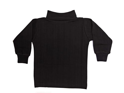 Image of Tangy Kids New Born Infant Baby Boys and Baby Girls Full Sleeves Turtle High Neck Skiwi in Plain Solid Color