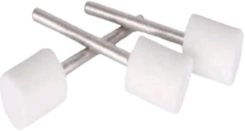 3PCS White Grinding Heads Polishing Set – Rotary Tool Accessories for Metal, Glass, Wood & Ceramics