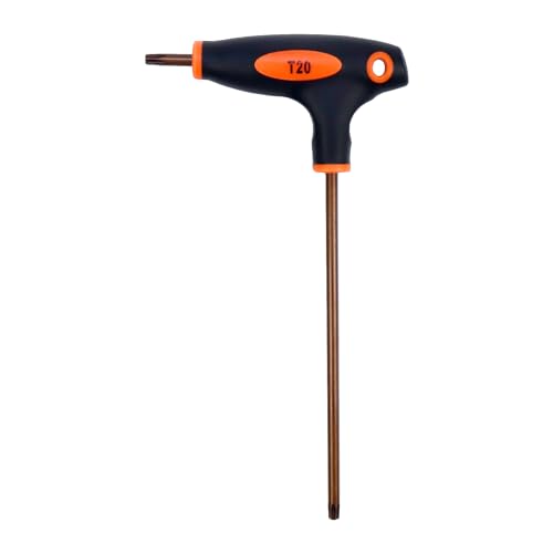 Image of Antrader T20 Torx Screwdriver,Anti Tamper Proof Torx Key,S2 Steel T-Handle Dual End Wrench-1Pcs