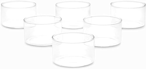 Borosil VCSK105 Vision Classic Small Katori Bowl [Set of 6] Lightweight Durable Glass, Odorless, Dishwasher Safe | 3.5 Ounce Glass Bowls