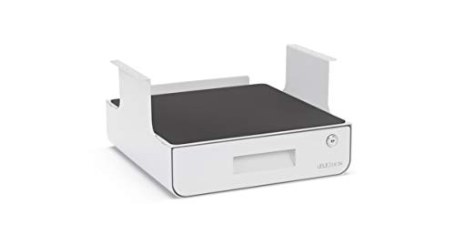 Locking Under Desk Drawer with Shelf (White) by UPLIFT Desk