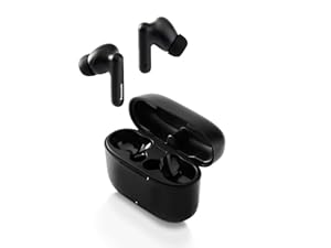 Panasonic RZ-B110WDE-K Kabellose Ohrhörer, 5.3 Bluetooth, bequeme In-Ear-Ohrhörer, Kopfhörer mit integriertem Mikrofon, XBS, bis zu 26 Stunden Wiedergabe mit Ladebox, Schwarz