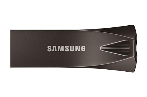 Image of Samsung BAR Plus USB 3.2 Flash Drive, 512GB USB Standard Type-A, Speeds Up to 400MB /s, Portable Storage Memory Stick, Durable Thumb Drive Compatible with USB 3.0 /2.0, MUF-512BE4 /AM, Titan Gray