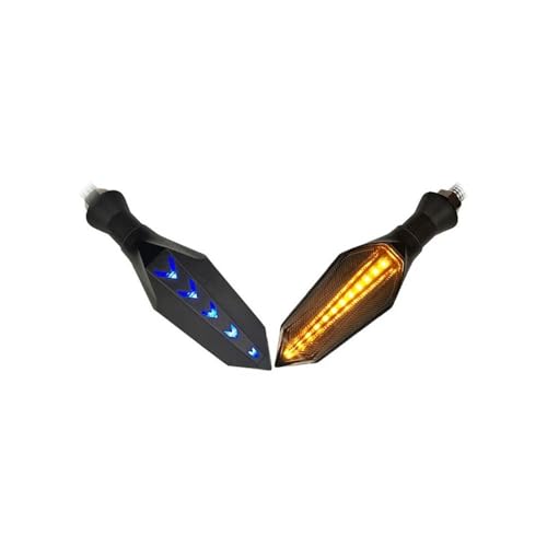 Intermitentes moto de 8mm con luz trasera y de marcha ámbar