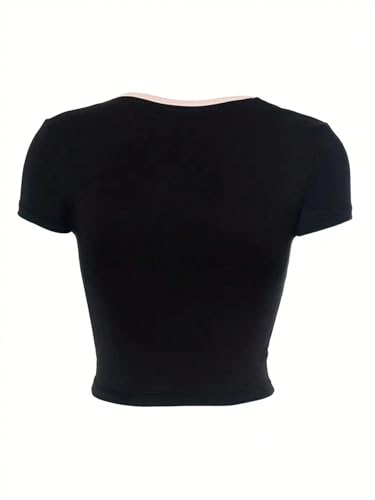 Image of Aahwan Women's Royal Polyester Regular Fit Cropped Top