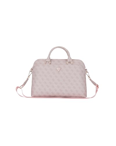 CG MOBILE Funda para portátil Guess 4G con cremallera y logotipo triángulo de 15 pulgadas (rosa), Rosa.