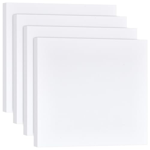 BENECREAT 4Pcs Square XPS Foam Board Craft Foam Sheets Insulation Board for DIY Projects Art Modeling and Thermal Insulation 11.8x11.8x0.79inch