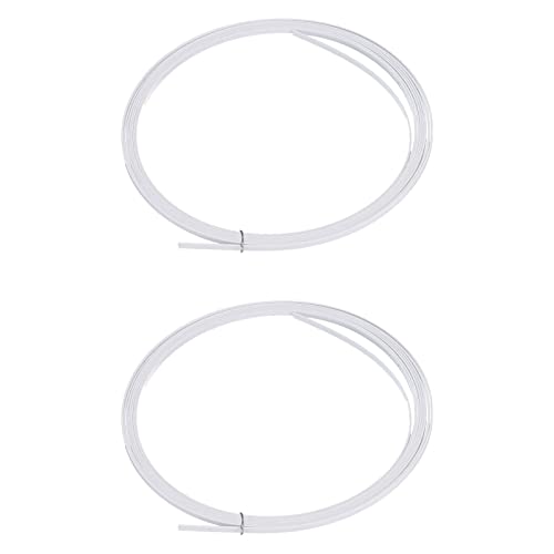 MECCANIXITY Plastic Binding Purfling Strip 1650x2x0.5mm Guitar Binding Edge Trim for Acoustic Classical Guitar White 2 Pack