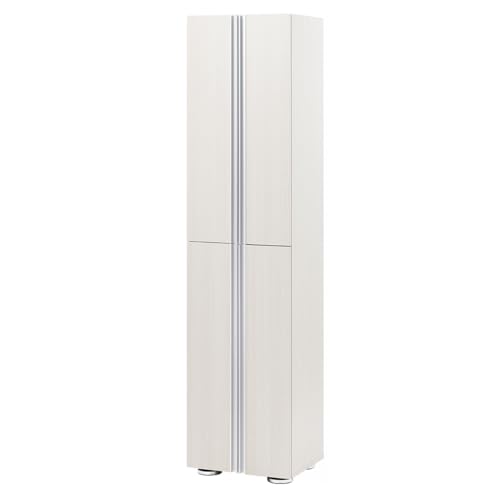ぼん家具 [完成品+設置] 靴箱 シューズボックス 玄関収納 幅45 最大24足 12段 下駄箱 日本製 ホワイトウッド